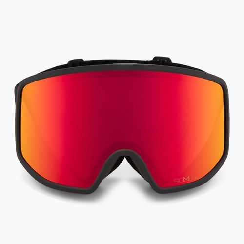 Maschera da sci Salomon Sentry Pro Sigma black/sigma poppy red