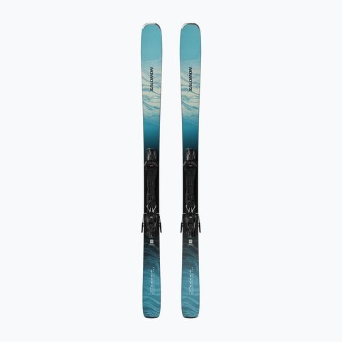 Sci da discesa donna Salomon Stance W 80 + attacchi M10 GW Alaskan Blue/Porcelain/Lime Cream