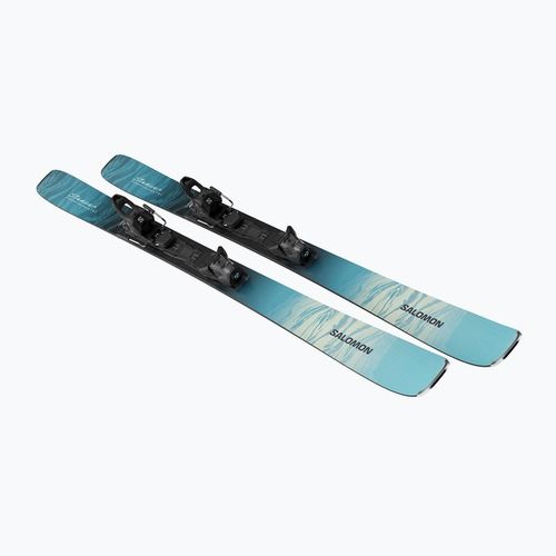 Sci da discesa donna Salomon Stance W 80 + attacchi M10 GW Alaskan Blue/Porcelain/Lime Cream