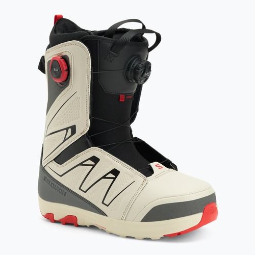 Scarponi da snowboard uomo Salomon Launch Boa SJ Boa almond milk/castle rock/black