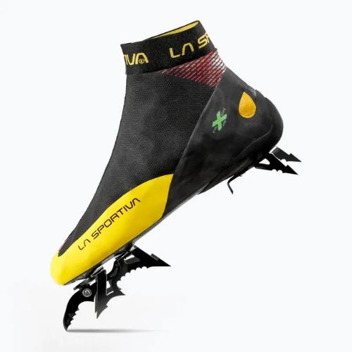 Scarpette da arrampicata La Sportiva Mega Ice Evo black/yellow