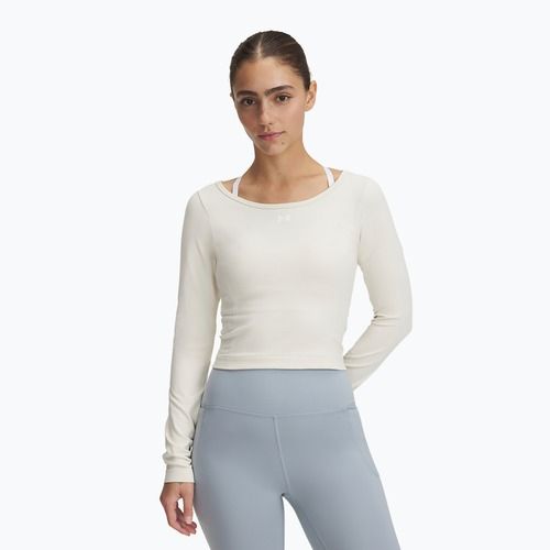 Maglia a manica lunga da allenamento donna Under Armour Train Seamless stone/white