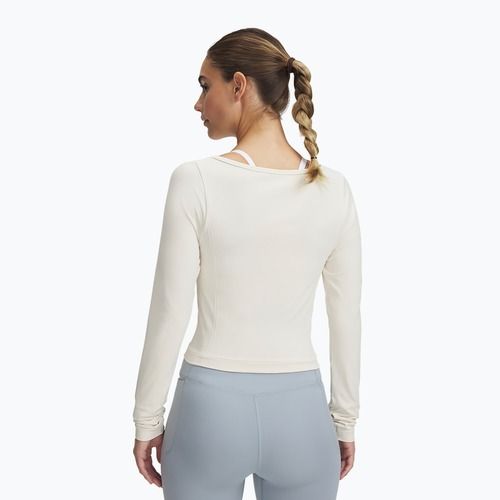 Maglia a manica lunga da allenamento donna Under Armour Train Seamless stone/white