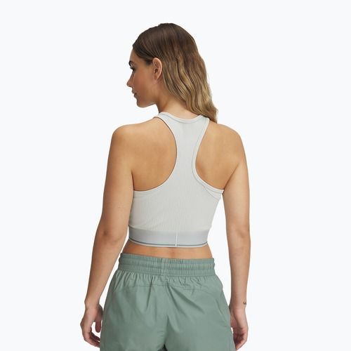 Top sportivo donna Under Armour Meridian Rib Branded Tank hydro green/silica green