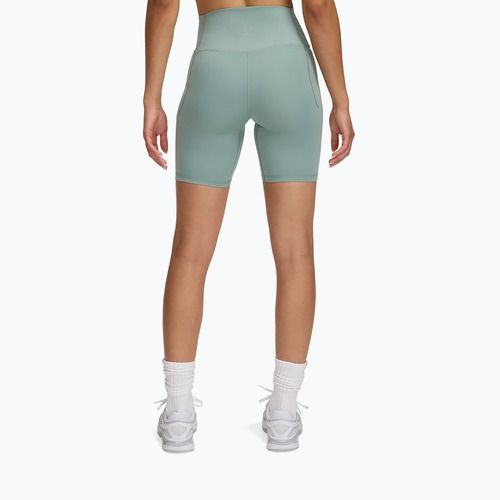 Pantaloncini da allenamento donna Under Armour Meridian Bike 7in silica green