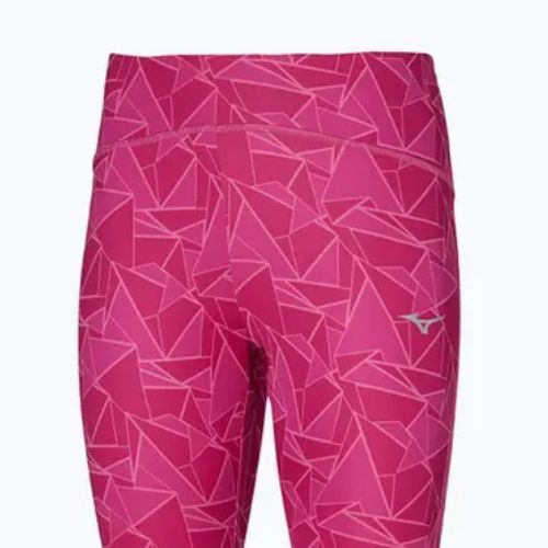 Leggings da running donna Mizuno 7/8 Printed pink peacock