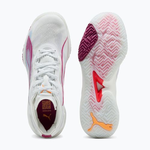 Scarpe da donna PUMA Accelerate NITRO SQD 4 Puma White/Berry/Lilac Crush/Haute Tropic/Heat Fire