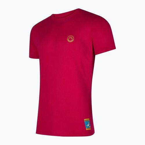 T-shirt uomo La Sportiva Climbing on the Moon fuchsia/yellow
