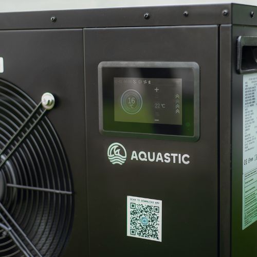 Kit piscina AQUASTIC 456L con unità per bagno freddo BrrFree black