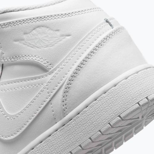 Scarpe da bambino Nike Jordan 1 Mid white/white/white