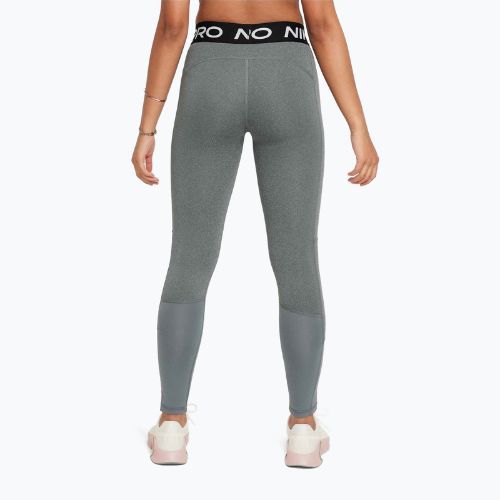 Leggings per bambini Nike Pro Dri-FIT carbon heather/white