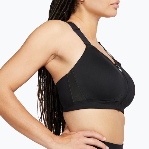 Reggiseno sportivo Nike Alpha High-Support Zip-Front black/black/dark smoke grey/dark smoke grey