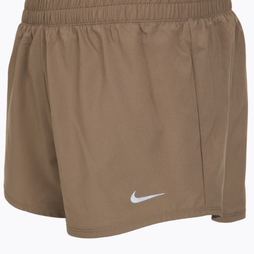 Shorts donna Nike One Dri-Fit 3" mink brown/reflective silver