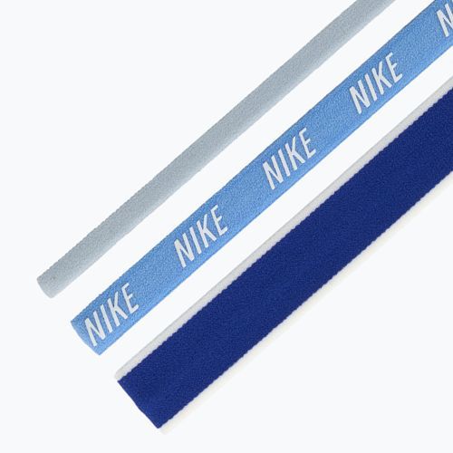 Fasce per capelli Nike Mixed Width Headband 3 pz light armory blue/university blue/white