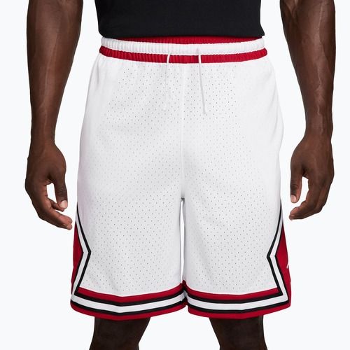 Pantaloncini da basket da uomo Jordan Sport Dri-FIT 9" Diamond white/gym red/white