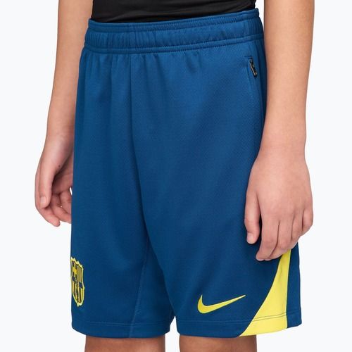 Pantaloncini da calcio junior Nike FC Barcelona Strike SE Jr gym blue/opti yellow/opti yellow