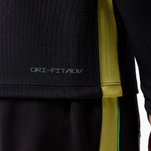Maglia a maniche lunghe da calcio uomo Brazil Strike Elite Jordan Dri-Fit Drill Top black/yellow pulse/light mint/P109C