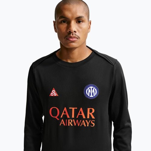 Maglia a maniche lunghe da calcio uomo Nike Inter Milan Academy Pro Warm SE black/safety orange