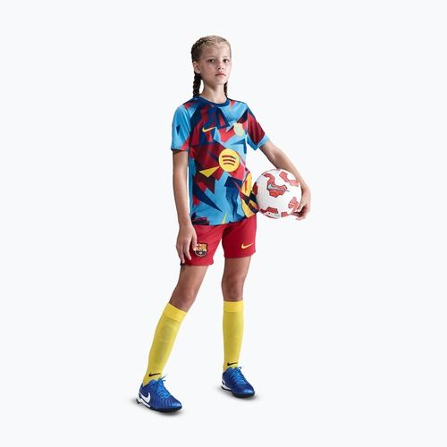 Maglia da calcio junior Nike FC Barcelona Academy Pro SE Pre-Match Jr university blue/opti yellow