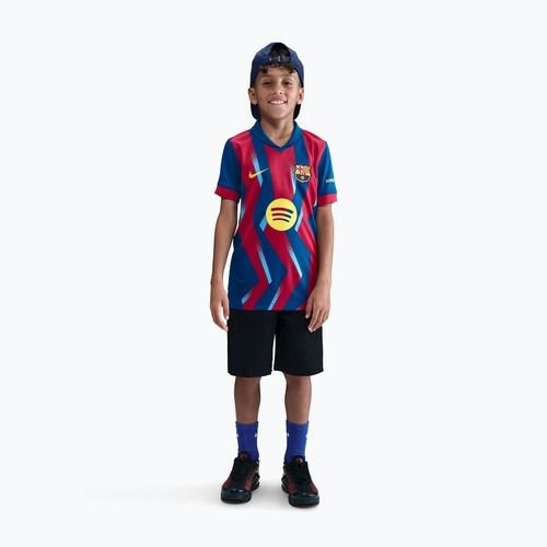 Maglia da calcio junior Nike FC Barcelona 2025/26 Stadium Fourth gym blue/gym blue/salsa red/opti yellow