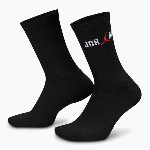 Calze  Jordan Everyday Crew 1 pair black/white/university red