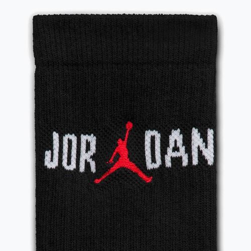 Skarpety Nike Jordan Everyday Crew 1 para black/white/university red