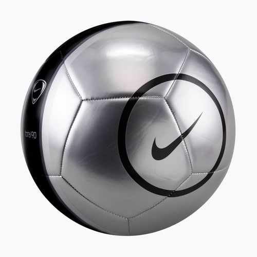 Pallone da calcio Nike Academy T90 Metallic '26 metallic silver/black/black taglia 5