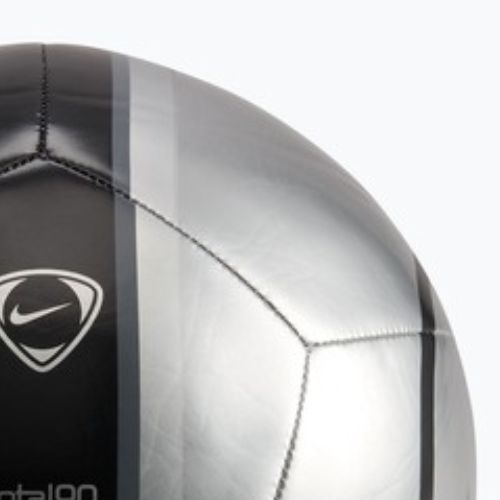 Pallone da calcio Nike Academy T90 Metallic '26 metallic silver/black/black taglia 5