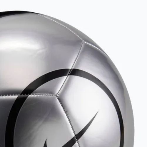 Pallone da calcio Nike Academy T90 Metallic '26 metallic silver/black/black taglia 4