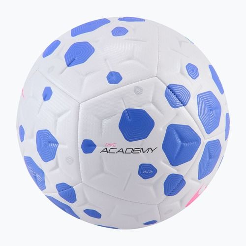 Pallone da calcio Nike Academy white/racer blue/pink blast taglia 5