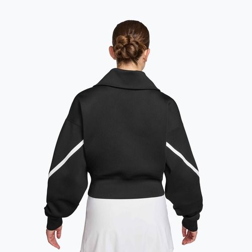Felpa da tennis donna Nike Advantage Dri-Fit FZ black/white