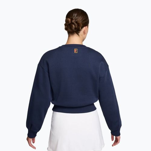 Felpa donna Nike Court Collection French Terry Crew Neck midnight navy/sail
