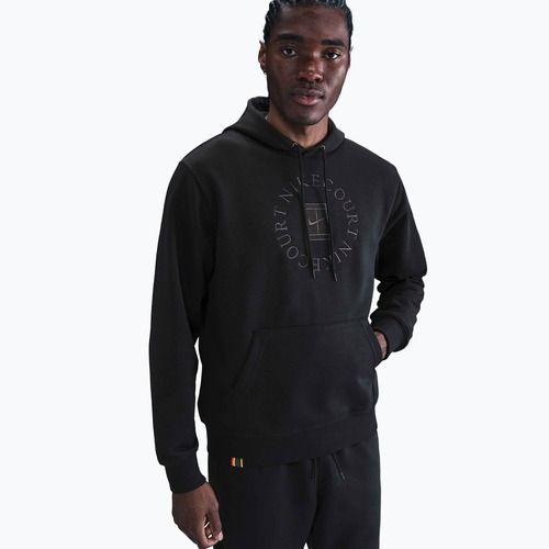 Felpa da tennis uomo Nike Court Dri-Fit Heritage French Terry Hoodie black/anthracite