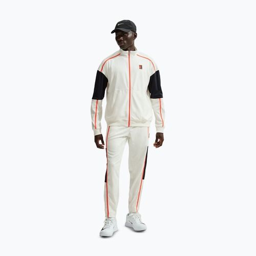 Felpa da tennis uomo Nike Court Heritage sail/turf orange