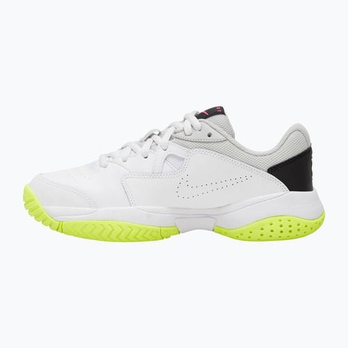 Scarpe da tennis junior Nike Court Lite 2 Jr white/hot lime/grey fog/laser fuchsia
