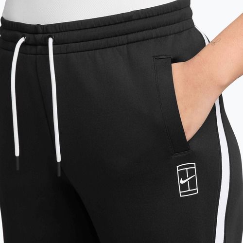 Pantaloni da tennis donna Nike Advantage Dri-Fit Mid-Rise black/white