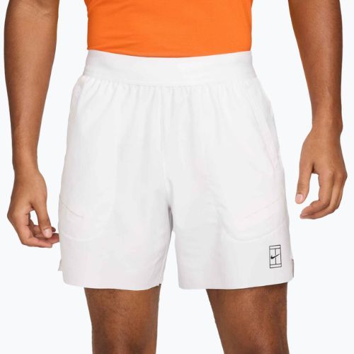Pantaloncini da tennis uomo Nike Court Dri-Fit Advantage 6" white/black