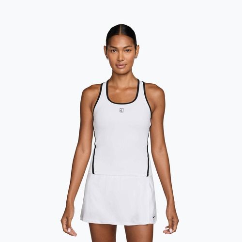 Canotta da tennis donna Nike Advantage Dri-Fit Tank white/black