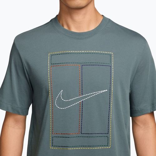T-shirt uomo Nike Court Heritage mineral slate