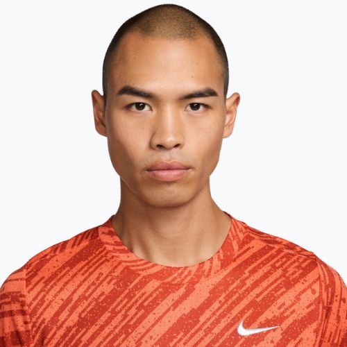 Maglia da tennis uomo Nike Court Dri-Fit Victory Print turf orange/white