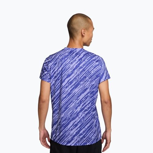 Maglia da tennis uomo Nike Court Dri-Fit Victory Print lapis blue/white