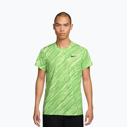 Maglia da tennis uomo Nike Court Dri-Fit Victory Print mean green/black