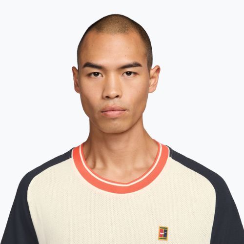 Maglia da tennis uomo Nike Court Heritage sail/dark obsidian