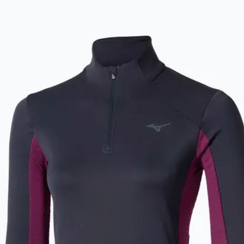 Felpa running donna Mizuno Active Warm Half Zip baritone blue