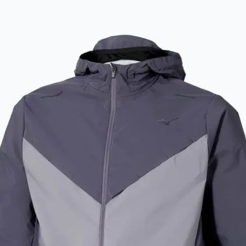 Giacca da running uomo Mizuno Tech Thermal Charge Hooded quiksilver