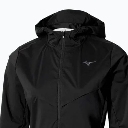 Giacca running donna Mizuno Tech Thermal Charge Hooded black