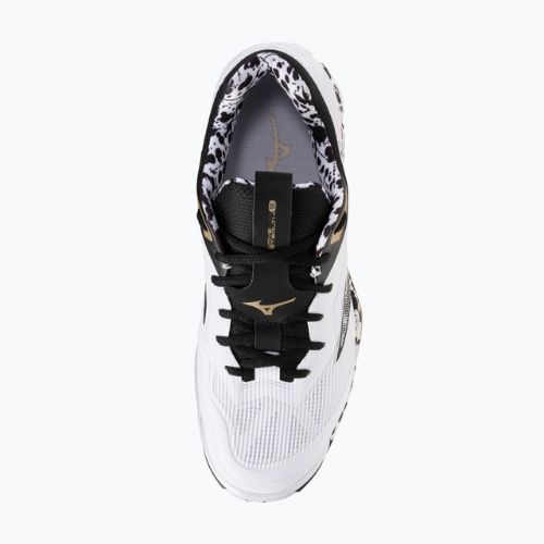 Scarpe da pallamano Mizuno Wave Stealth 6 white/black/ge gold
