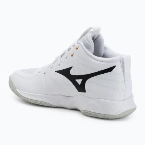 Scarpe da pallavolo Mizuno Wave Momentum Pro Mid white/black/frozen emerald