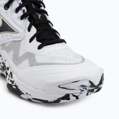 Scarpe da pallavolo Mizuno Wave Momentum Elite Mid white/black/gold