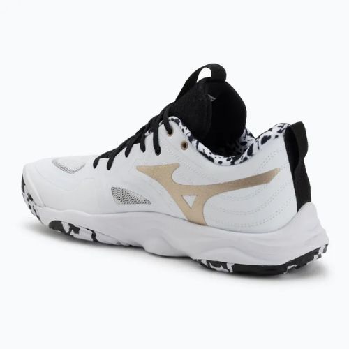 Scarpe da pallavolo Mizuno Wave Momentum Elite white/black/ge gold